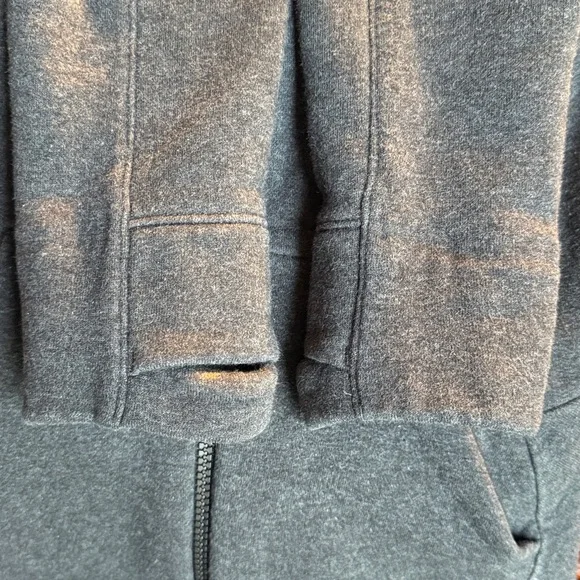 Lululemon &go Destination Full Zip Hoodie Sz 4 Heathered Black Grey Fleece Slim - Picture 6 of 12